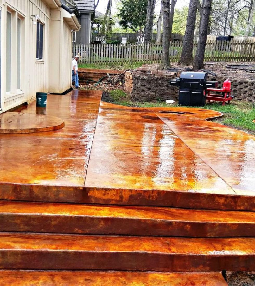 Stained Concrete services in Akron